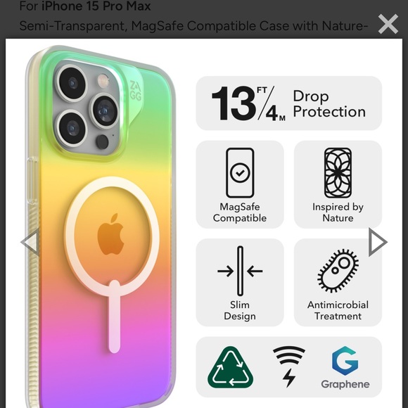 Zag Milan Snap Case for iPhone 15 Pro Max - Brand New - Picture 4 of 6